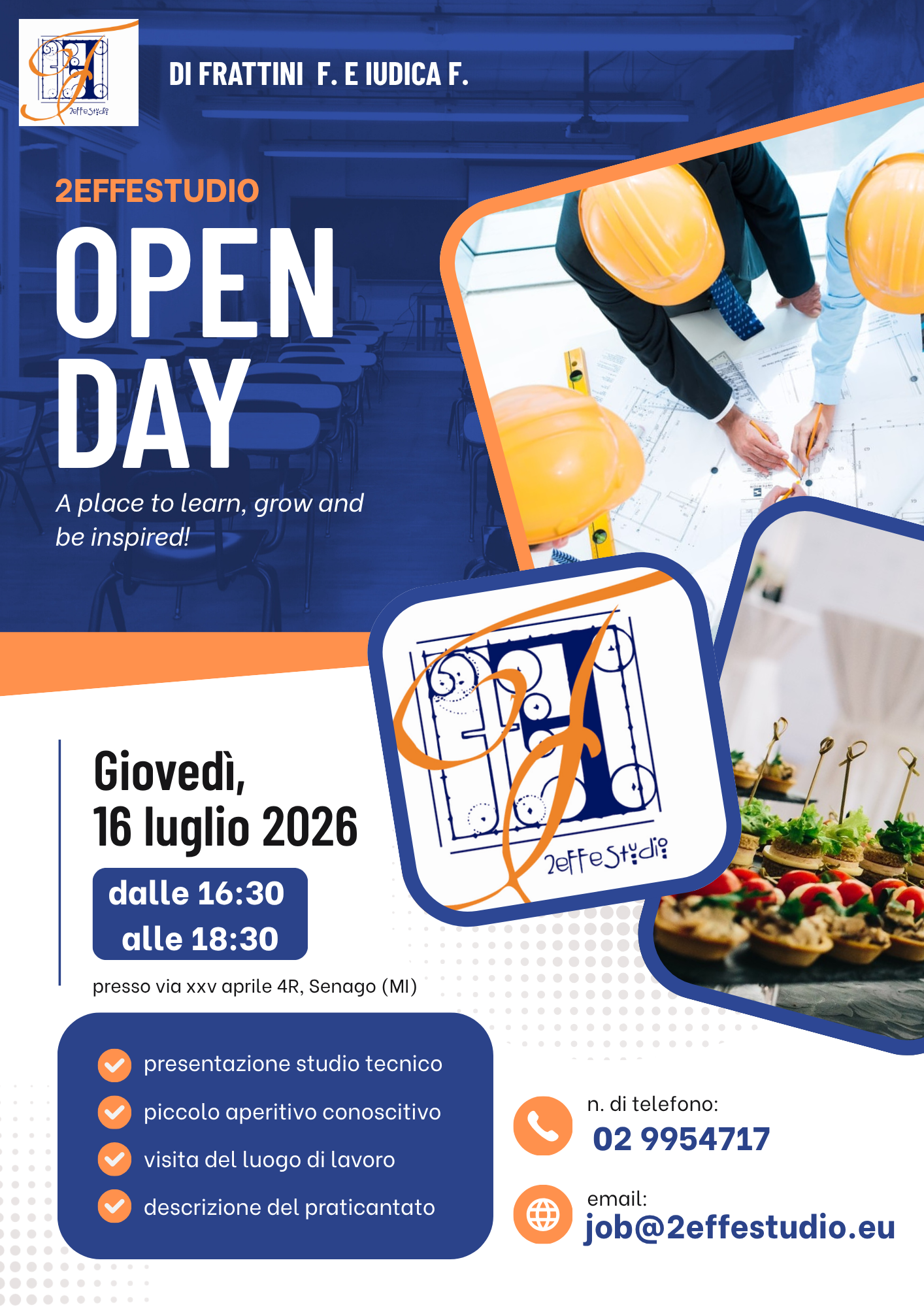 Locandina Open Day 2eFFeStudio - fronte