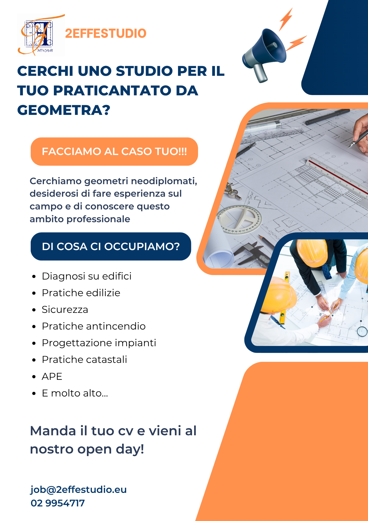 Locandina Open Day 2eFFeStudio - retro